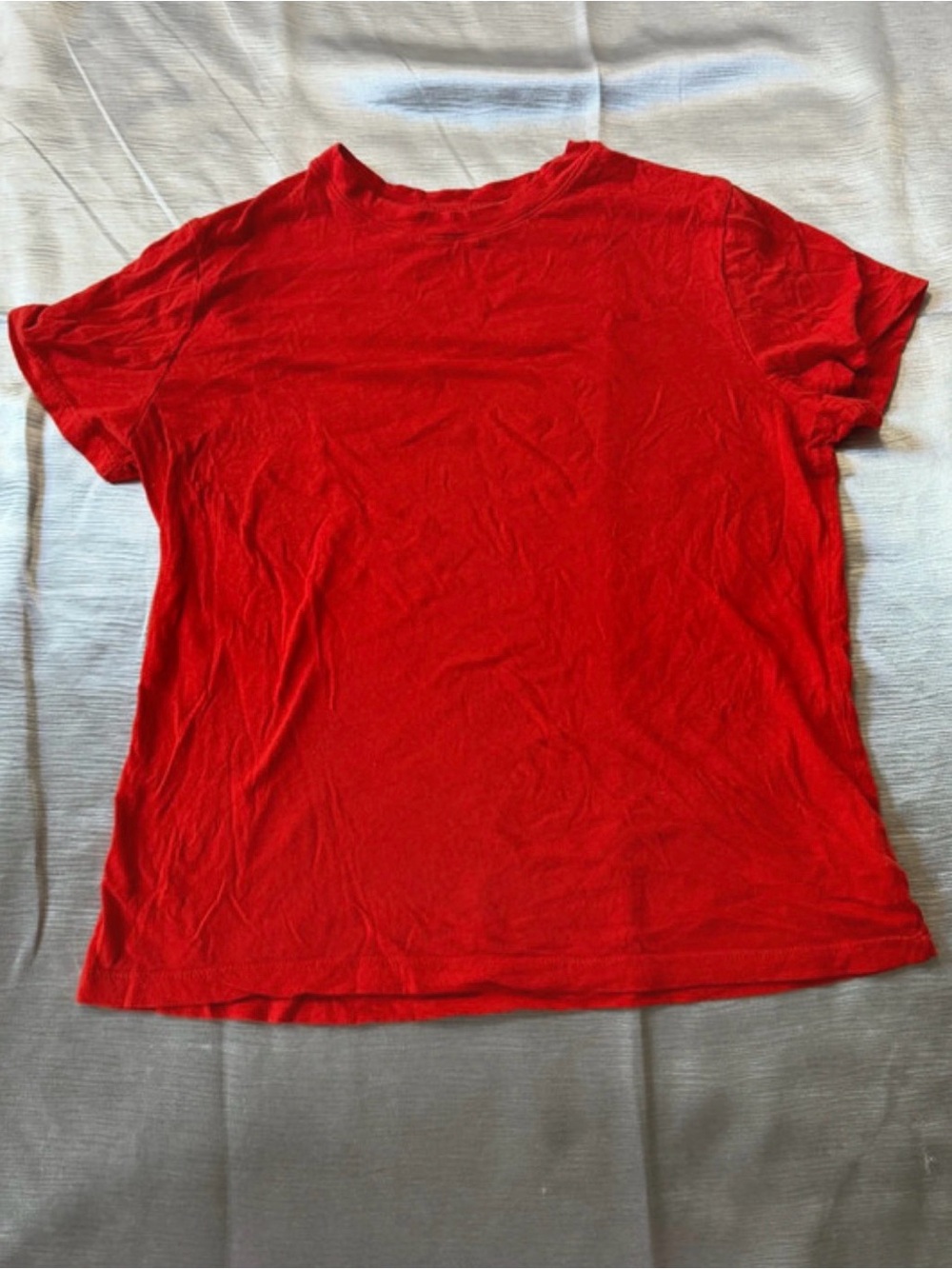 a new day Bright Red Short Sleeve Crewneck Tee
